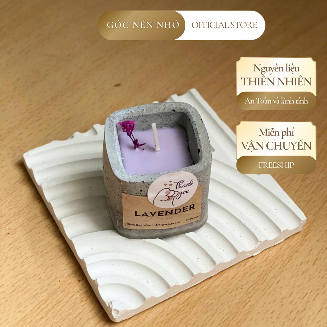 Cốc nến thơm xi măng hương lavender (lẻ) 1