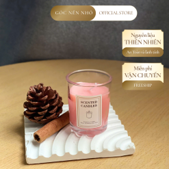 Nến Thơm Thiên Nhiên Hương Hoa Hồng – Lãng Mạn, Thư Giãn, Khử Mùi Hiệu Quả