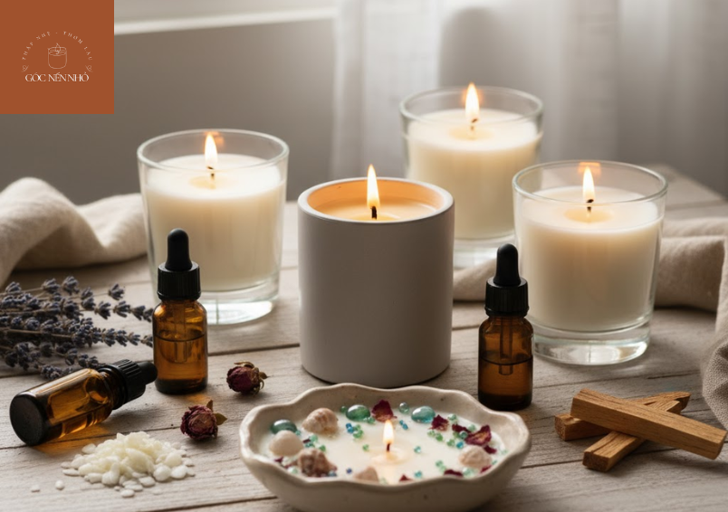 Nến thơm thiên nhiên không hóa chất